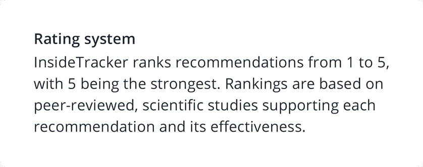 Insidetracker Rating